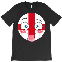 England Flag Crazy Face Weird Girl Boy Person Great Britain T Shirt T-shirt | Artistshot