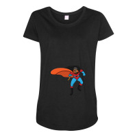 Superhero With A Thunder In His Hand Maternity Scoop Neck T-shirt | Artistshot