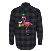 Flamingo Leprechaun St Patricks Day Bird Drinking Beer T Shirt Flannel Shirt | Artistshot