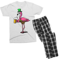 Flamingo Leprechaun St Patricks Day Bird Drinking Beer T Shirt Men's T-shirt Pajama Set | Artistshot