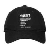 My Plan Works World Domination Masters Degree T Shirt Adjustable Cap | Artistshot