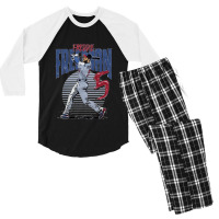 Baseball Stick Power Men's 3/4 Sleeve Pajama Set | Artistshot