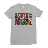 Santa's Favorite Principal Ladies Fitted T-shirt | Artistshot