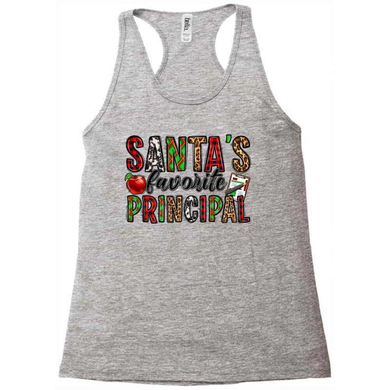 Santa's Favorite Principal Racerback Tank by Jasminsmagicworld | Artistshot