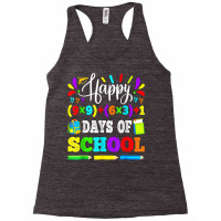 Happy 100 Days Of School 100th Math Equation Teacher Kids T Shirt Racerback Tank | Artistshot