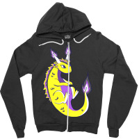 Nonbinary Dragon Lgbtq Nonbinary Pride Genderqueer Lgbt Zipper Hoodie | Artistshot