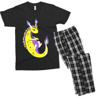 Nonbinary Dragon Lgbtq Nonbinary Pride Genderqueer Lgbt Men's T-shirt Pajama Set | Artistshot