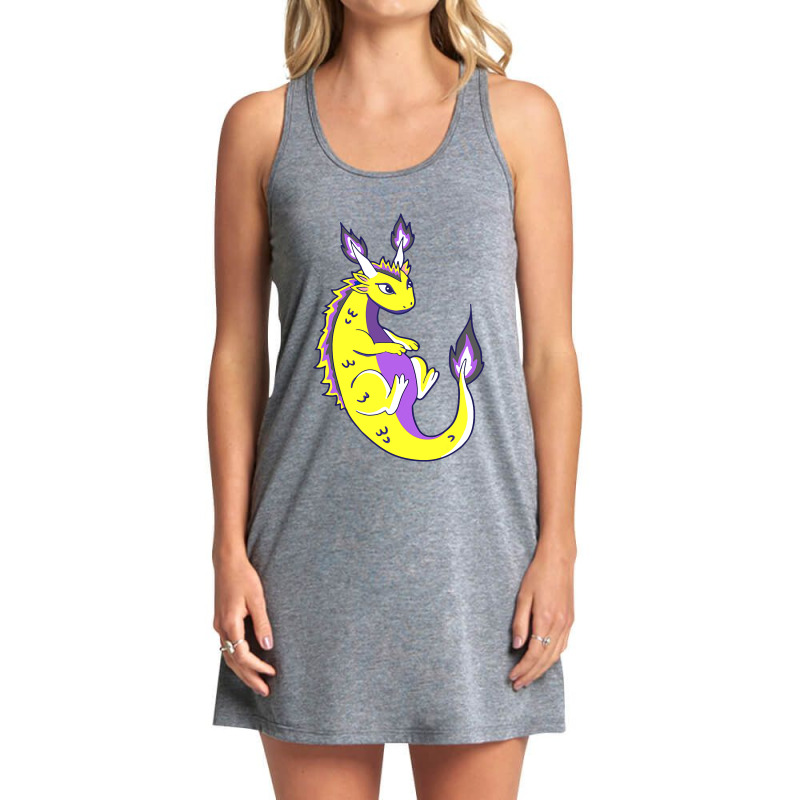 Nonbinary Dragon Lgbtq Nonbinary Pride Genderqueer Lgbt Tank Dress by XAVIERESPREE | Artistshot