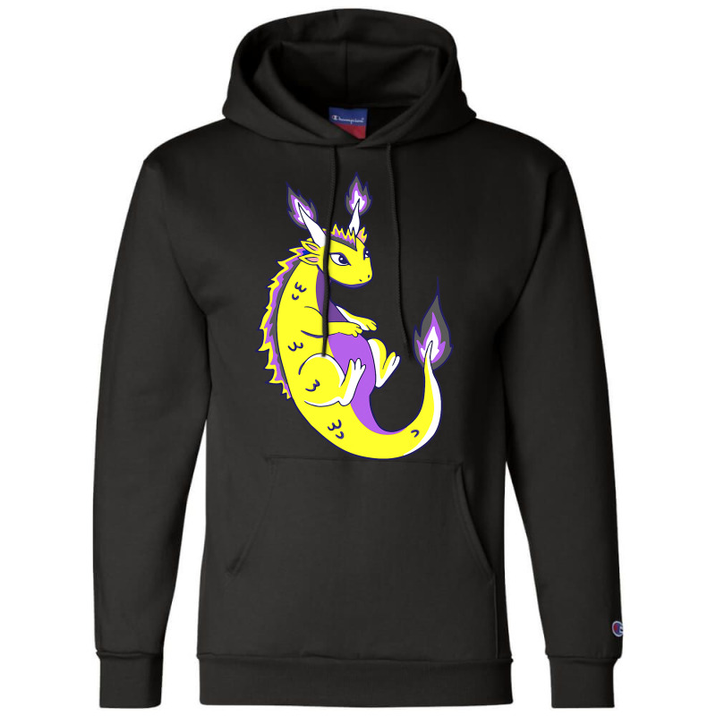 Nonbinary Dragon Lgbtq Nonbinary Pride Genderqueer Lgbt Champion Hoodie by XAVIERESPREE | Artistshot