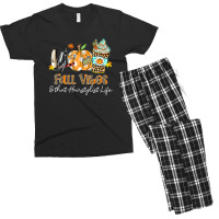 Fall Vibes & That Hairstylist Life Scissors Comb Pumpkin Men's T-shirt Pajama Set | Artistshot