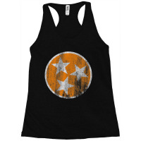 Orange Tennessee Flag Volunteer State Tri Stars Tennessee Racerback Tank | Artistshot