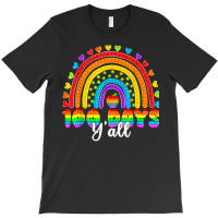 Rainbow 100 Days Y'all Poppin 100th Day Of School Pop It T Shirt T-shirt | Artistshot