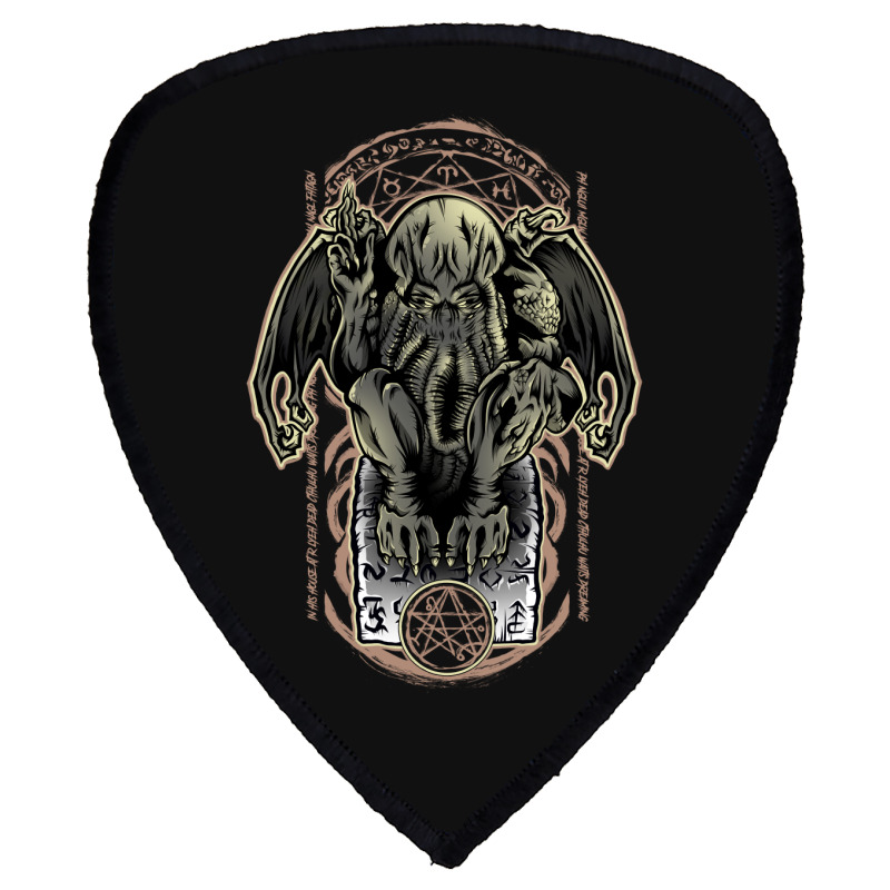 Cthulhu's Church Colored Shield S Patch by Fearcheck | Artistshot