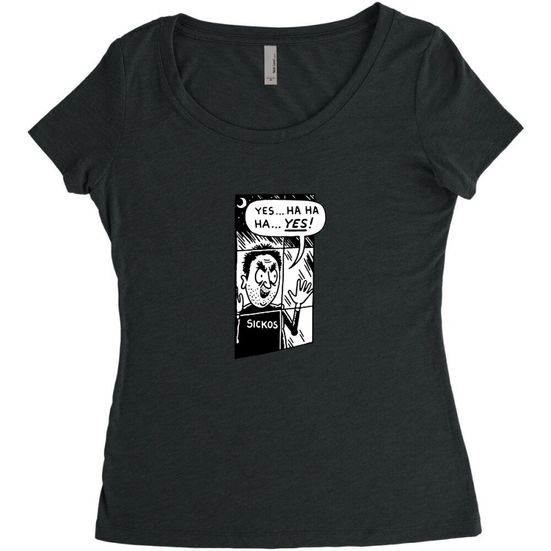 Sicko Under Of The Week Iowa At Illinois Yes ..ha Ha Ha... Yes! Limite Women's Triblend Scoop T-shirt by CindyAlford | Artistshot