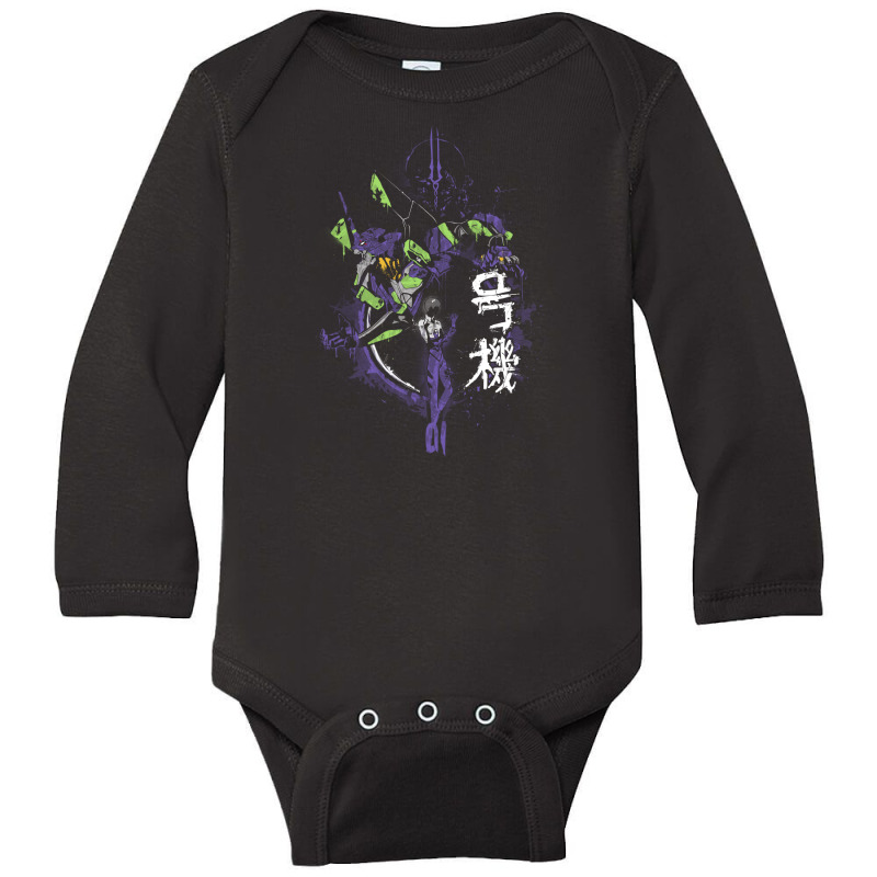 Evangelitee 01 Long Sleeve Baby Bodysuit by Fearcheck | Artistshot