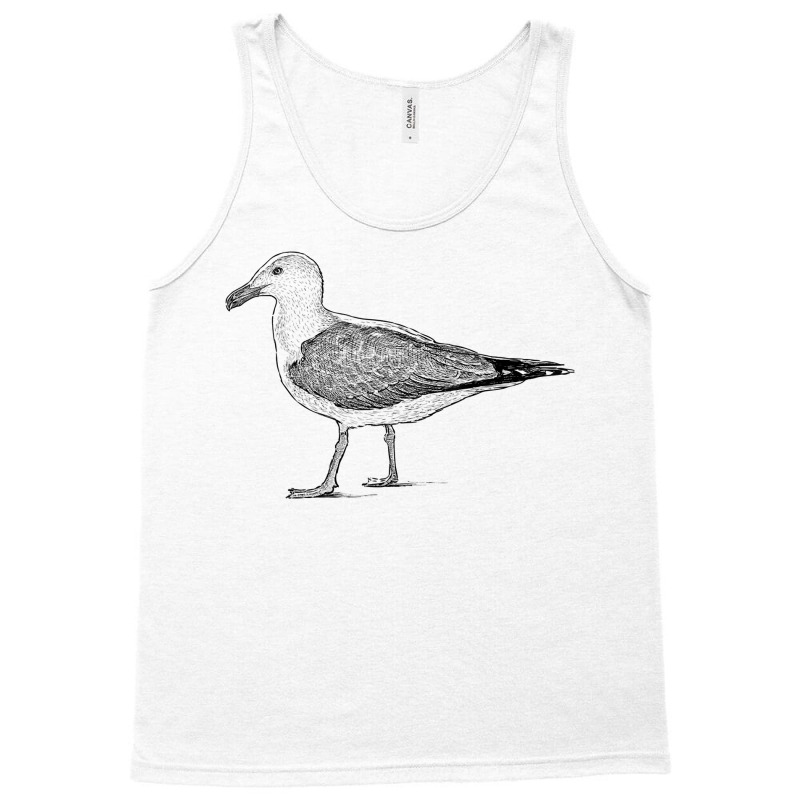 Hand Drawn Seagull, Sea Bird Drawing T Shirt Motif Print T Shirt Tank Top by annalfreddr3 | Artistshot