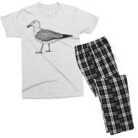 Hand Drawn Seagull, Sea Bird Drawing T Shirt Motif Print T Shirt Men's T-shirt Pajama Set | Artistshot