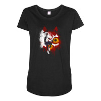 Mononoke Graffiti Maternity Scoop Neck T-shirt | Artistshot