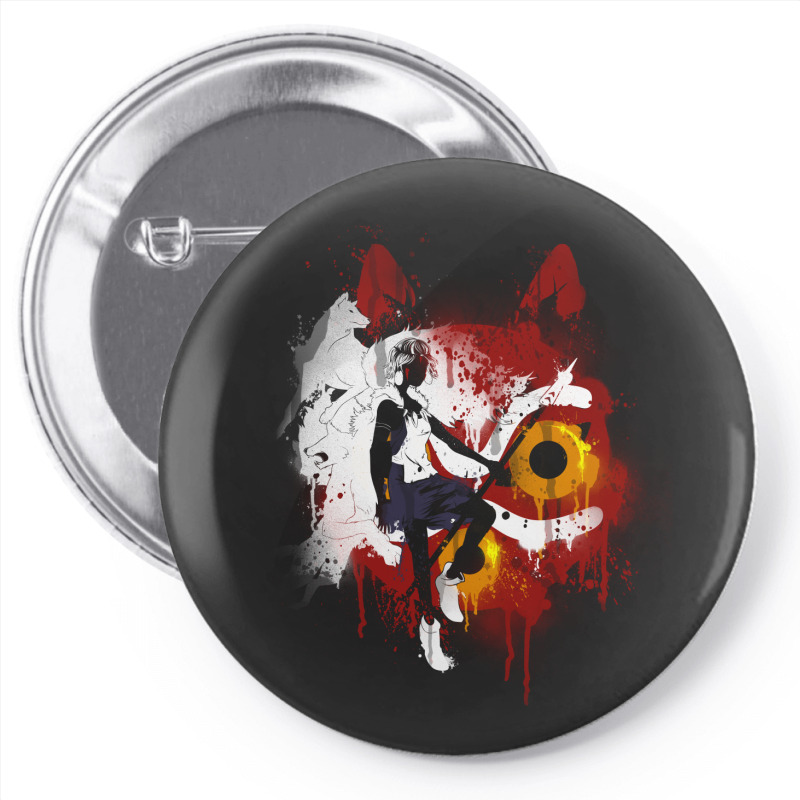 Mononoke Graffiti Pin-back button by Fearcheck | Artistshot