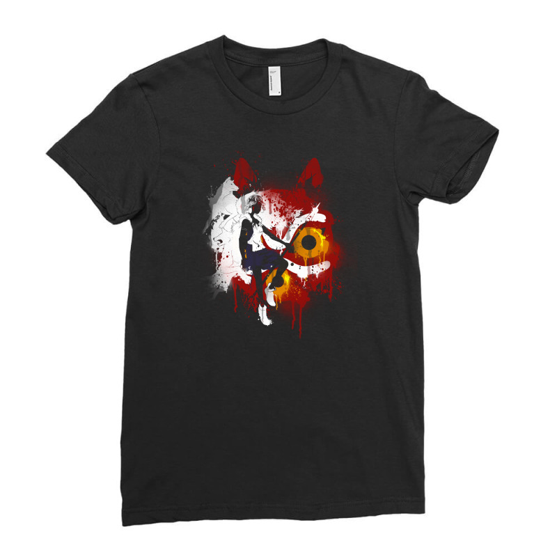 Mononoke Graffiti Ladies Fitted T-Shirt by Fearcheck | Artistshot