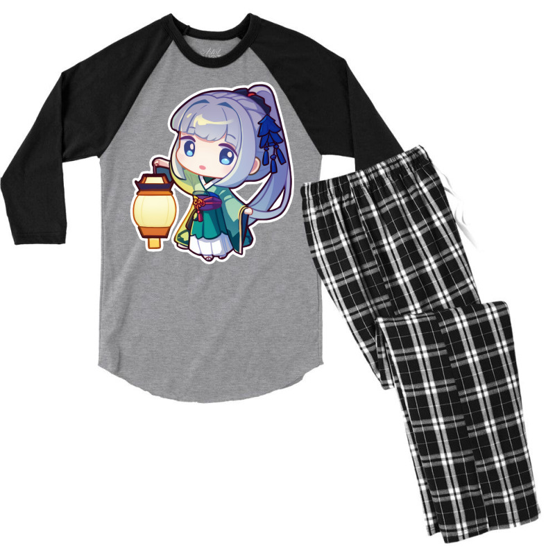 Chibi Girl Men's 3/4 Sleeve Pajama Set | Artistshot