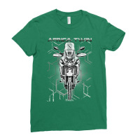 Africa Twin Crf 1100l Distressed Comb Ladies Fitted T-shirt | Artistshot