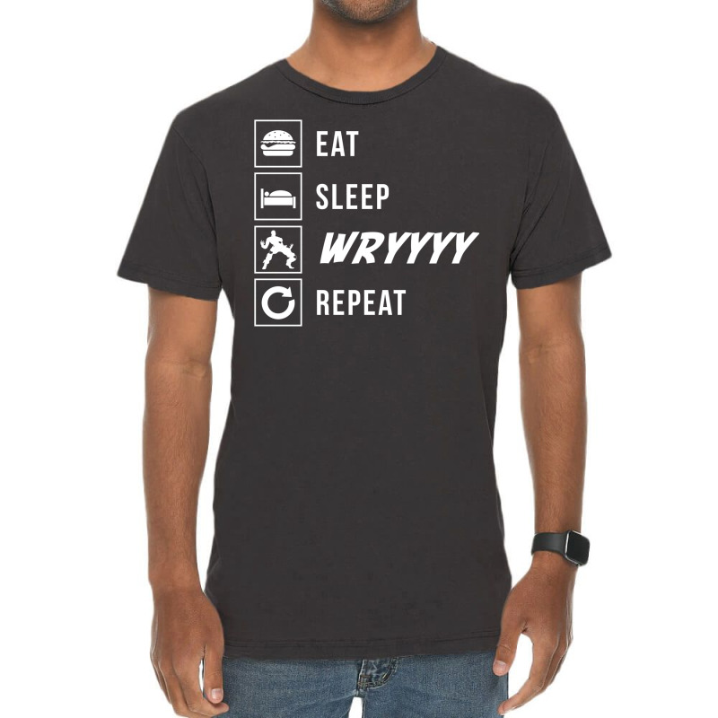 Eat Sleep Wryyyy Repeat Vintage T-shirt | Artistshot