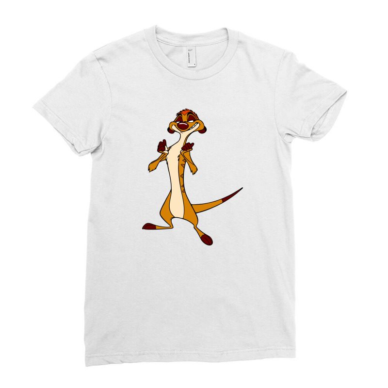 Timon Funny Ladies Fitted T-Shirt by parentseka | Artistshot