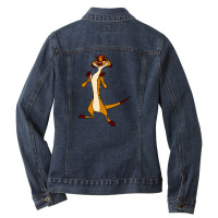 Timon Funny Ladies Denim Jacket | Artistshot