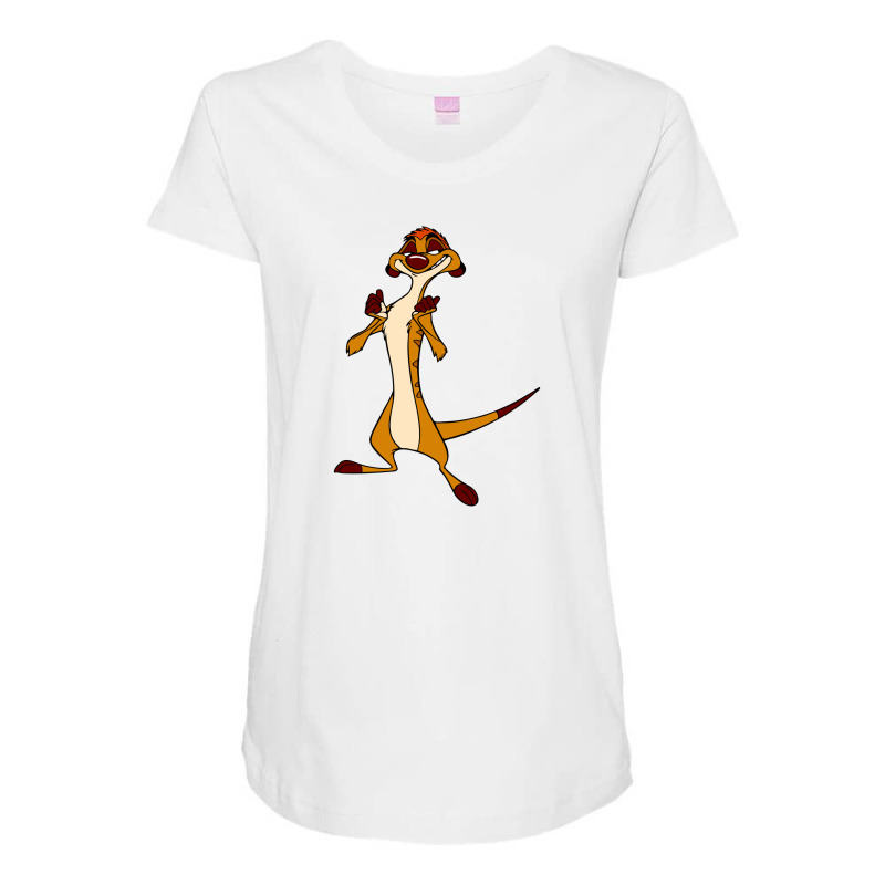 Timon Funny Maternity Scoop Neck T-shirt by parentseka | Artistshot