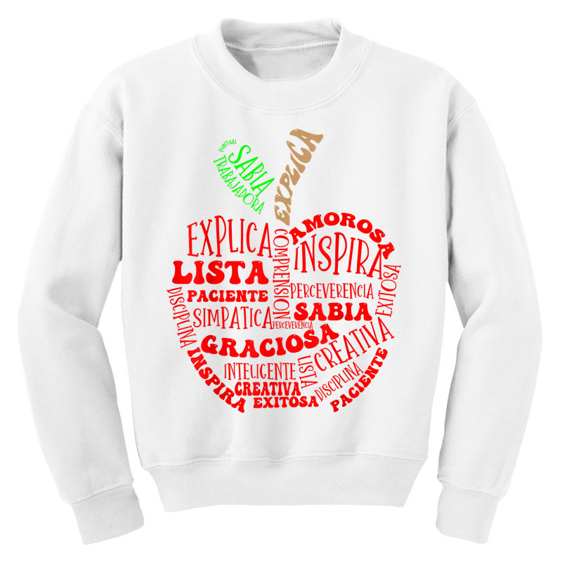 Spanish Bilingual Maestra Teacher T Shirt Youth Sweatshirt by benoirme | Artistshot