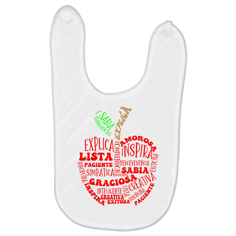 Spanish Bilingual Maestra Teacher T Shirt Baby Bibs by benoirme | Artistshot