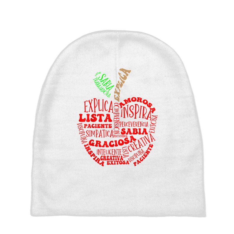 Spanish Bilingual Maestra Teacher T Shirt Baby Beanies by benoirme | Artistshot