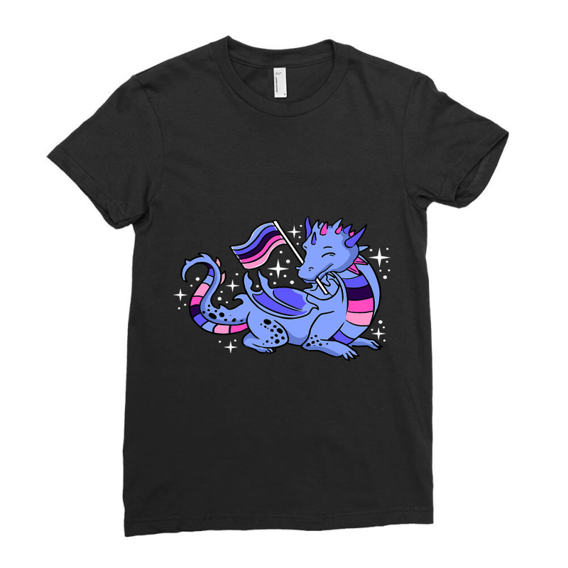 Omnisexual Dragon Omnisexual Pride Ladies Fitted T-Shirt by XAVIERESPREE | Artistshot