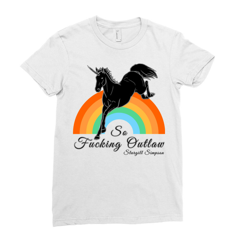 So Fucking Outlaw Sturgill Simpson Ladies Fitted T-Shirt by oskovsariza8 | Artistshot