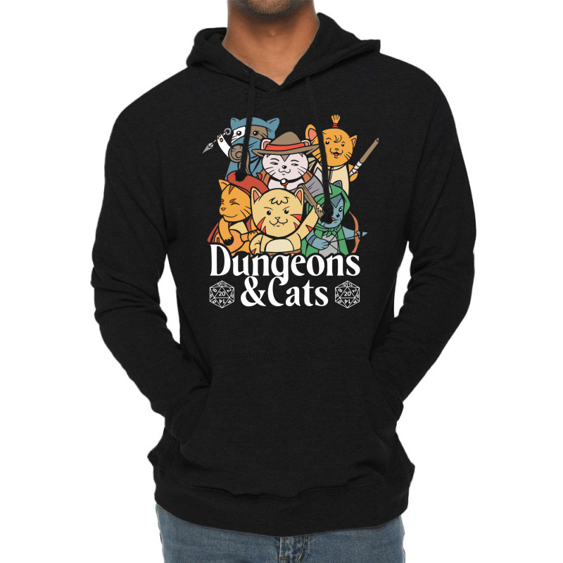 Dungeons And Cats Lightweight Hoodie | Artistshot