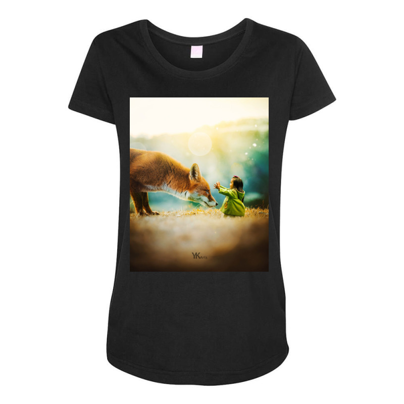 Animal Love Maternity Scoop Neck T-shirt by josef.psd | Artistshot