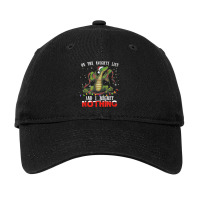 On The Naughty List And I Regret Nothing Dragon Christmas Adjustable Cap | Artistshot