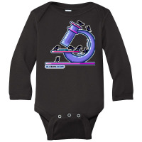 Microscope Science Pun Long Sleeve Baby Bodysuit | Artistshot