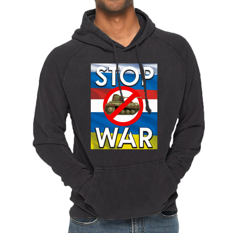 Russia Stop War Vintage Hoodie | Artistshot