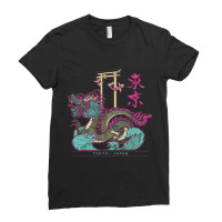 Vintage Dragon Japan Toyko Retro 80’s Style Ladies Fitted T-shirt | Artistshot