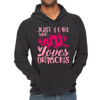 Vintage Dragon Japanese Culture Girl Loves Dragons Vintage Hoodie | Artistshot