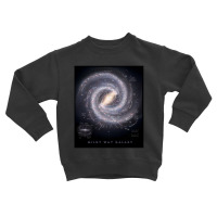 Milky Way Galaxy Map Hd Toddler Sweatshirt | Artistshot