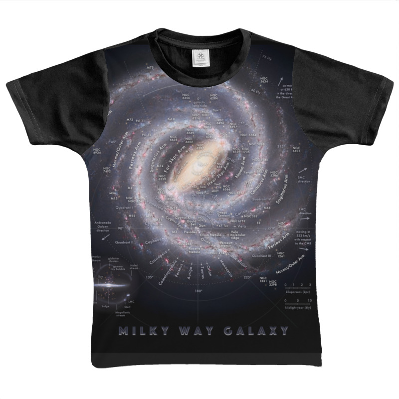 Milky Way Galaxy Map Hd Graphic Youth T-shirt by EricArthurMalgren | Artistshot