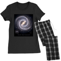 Milky Way Galaxy Map Hd Women's Pajamas Set | Artistshot