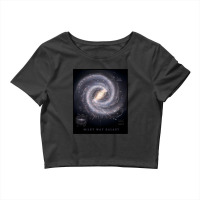 Milky Way Galaxy Map Hd Crop Top | Artistshot