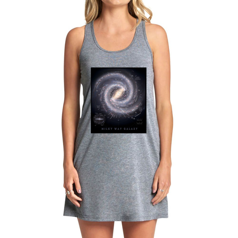 Milky Way Galaxy Map Hd Tank Dress by EricArthurMalgren | Artistshot