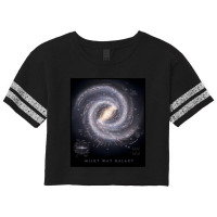 Milky Way Galaxy Map Hd Scorecard Crop Tee | Artistshot