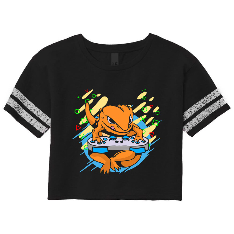 Pagona Bearded Dragon Gaming Console For Herpetologist Scorecard Crop Tee by XAVIERESPREE | Artistshot