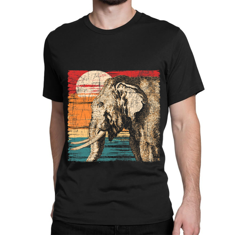 Vintage Elephant Art Zookeeper Zoologist Safari Lover Classic T-shirt by MELISSABISHOP | Artistshot